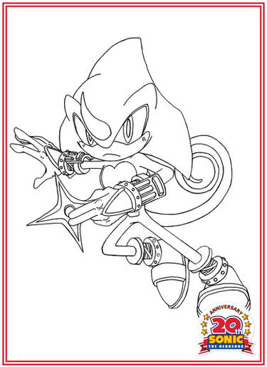 Anniversary Series Lineart - Metal Sonic by BroDogz on DeviantArt