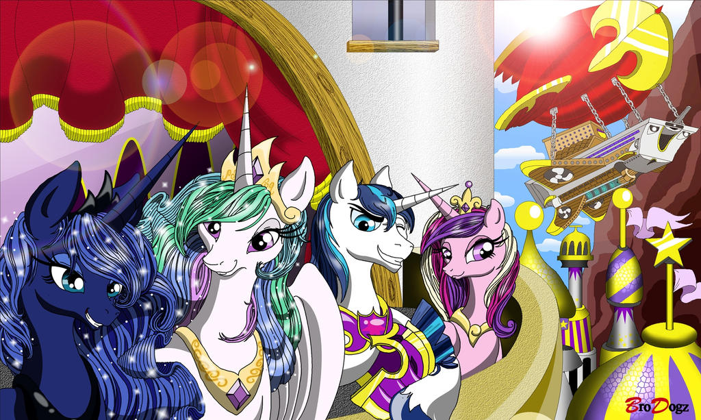 Com: Luna Celestia Cadence Armor - Royal Reception