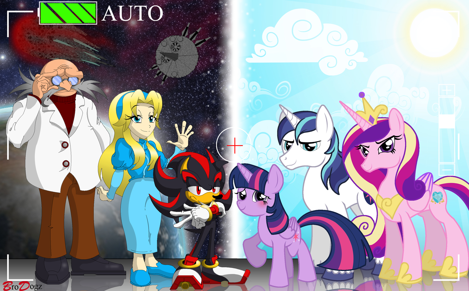 Comm: Sonic and MLP - Family Portrait