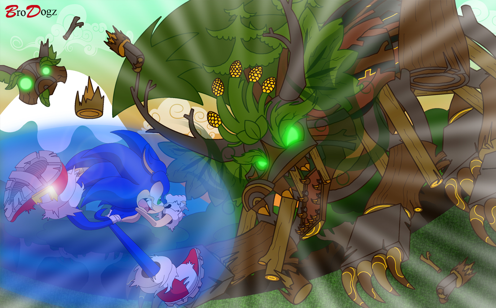 Commission: Sonic vs Timberwolf - Boss Battle