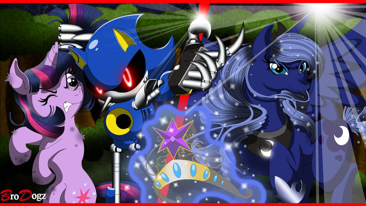 Comm - Metal Sonic Luna and Twilight : Impasse by BroDogz