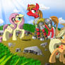 Com: Fluttershy Big Mac AppleJack - A Little Push