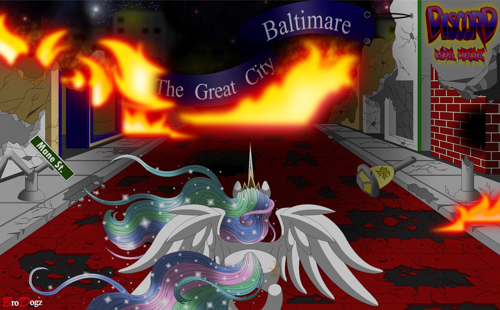 Commission: Princess Celestia - All is Lost