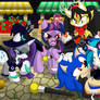 Commission: Sonic and MLP - Paws Off!