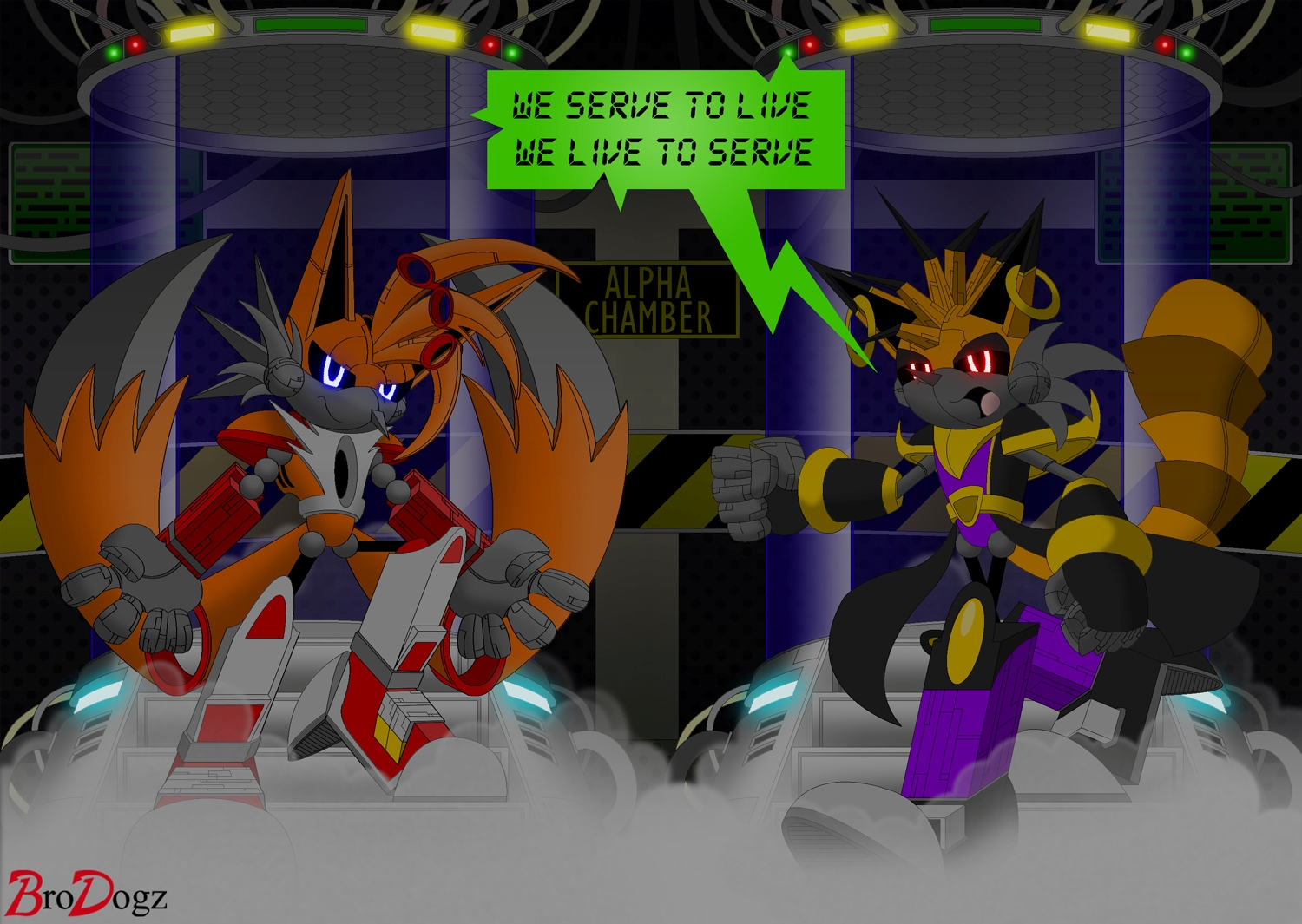 Robo Tails Comm: Tails and Ray - Robot Regime by BroDogz on DeviantArt