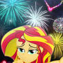 Comm: Sunset Shimmer - Fireworks