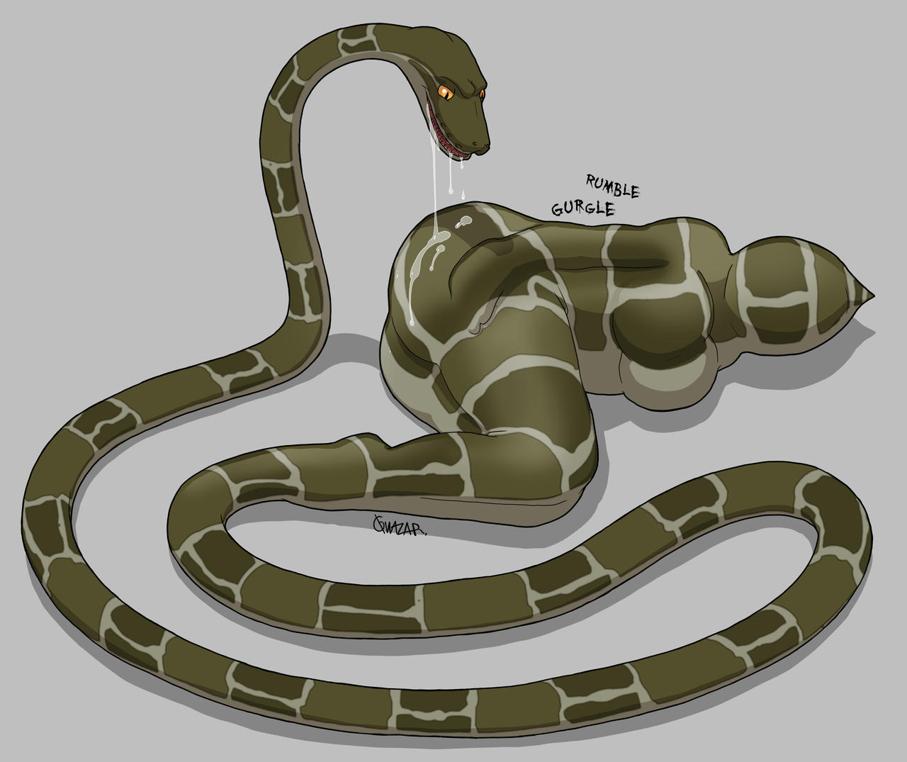 Android 18 Snake Part Android 18 inside the snake II by QuazarIllustrations on DeviantArt