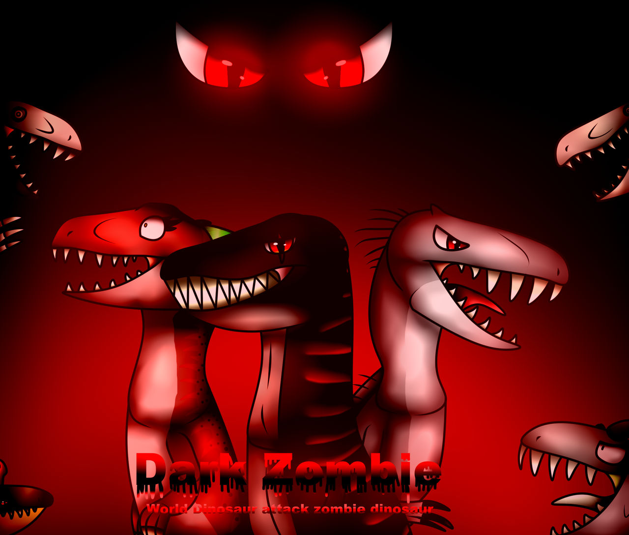 Zombie Raptor Deviantart Dark zombie dinosaur s1 by Eorsaraptor on DeviantArt