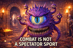 Combat is Not a Spectator Sport Meme (AI)