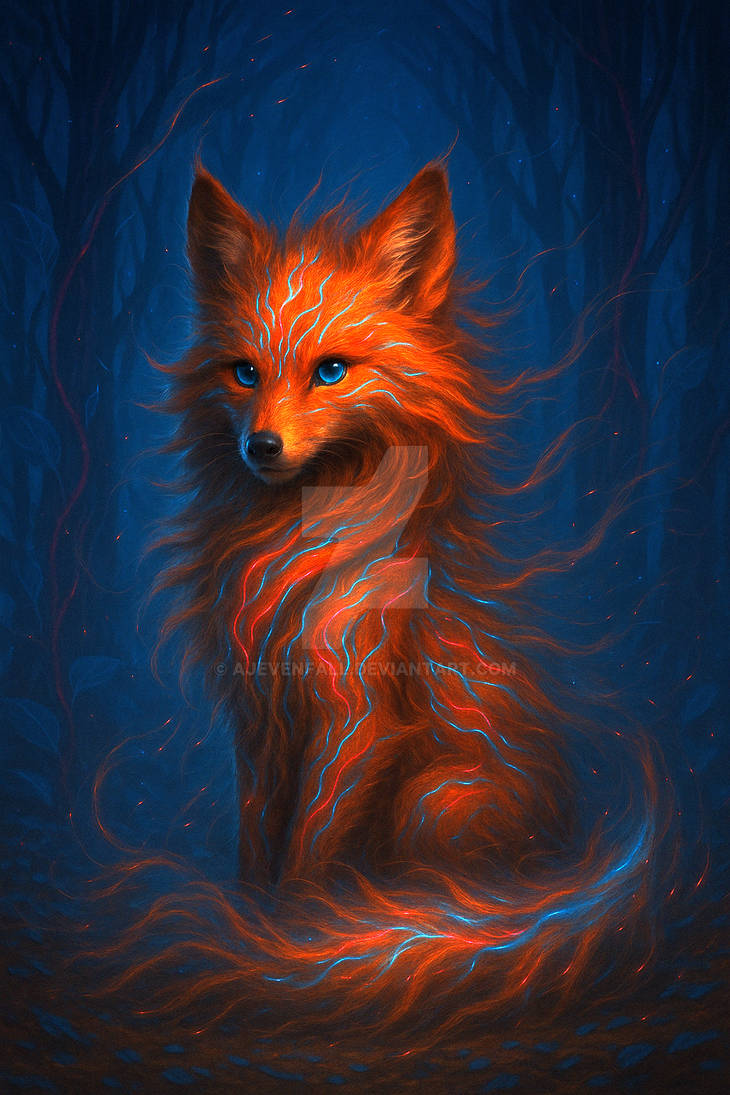 Metallic Fox Metallic Streak Fox (AI) by AJEvenfall on DeviantArt