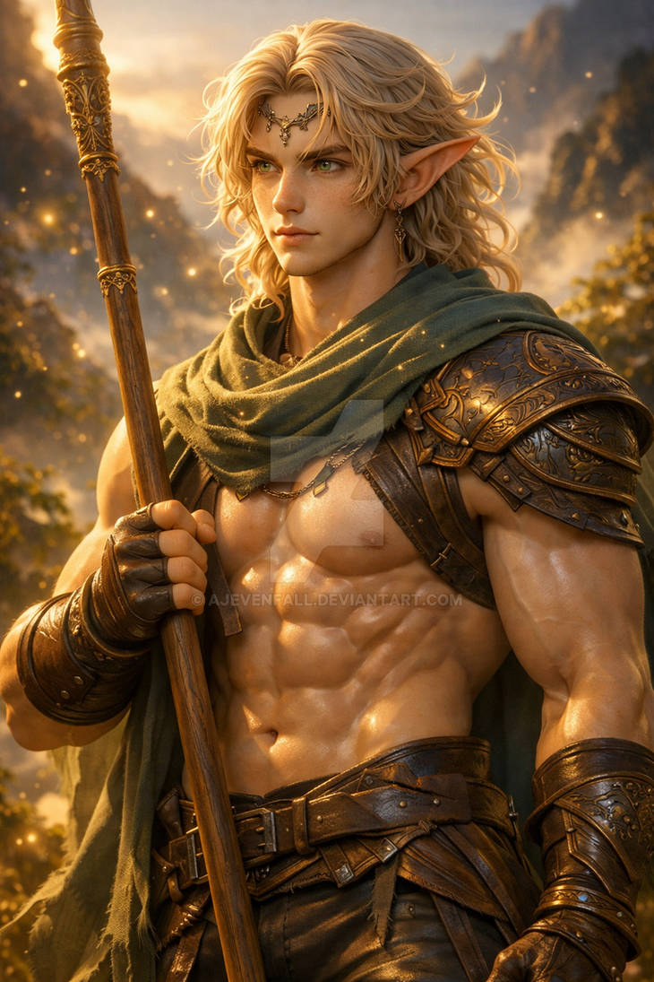 Buff Elf Man Muscular Male Elf Adventurer (AI) by AJEvenfall on DeviantArt