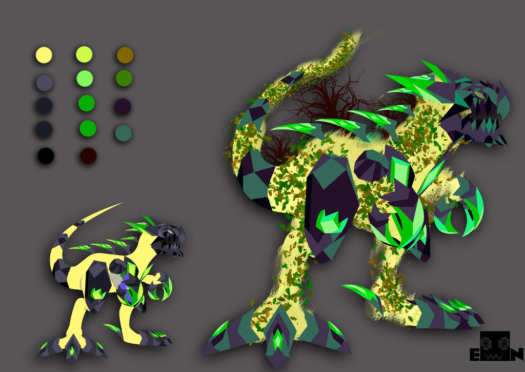 Elemental Dragon -EARTH- Design by EdoNovaIllustrator on DeviantArt