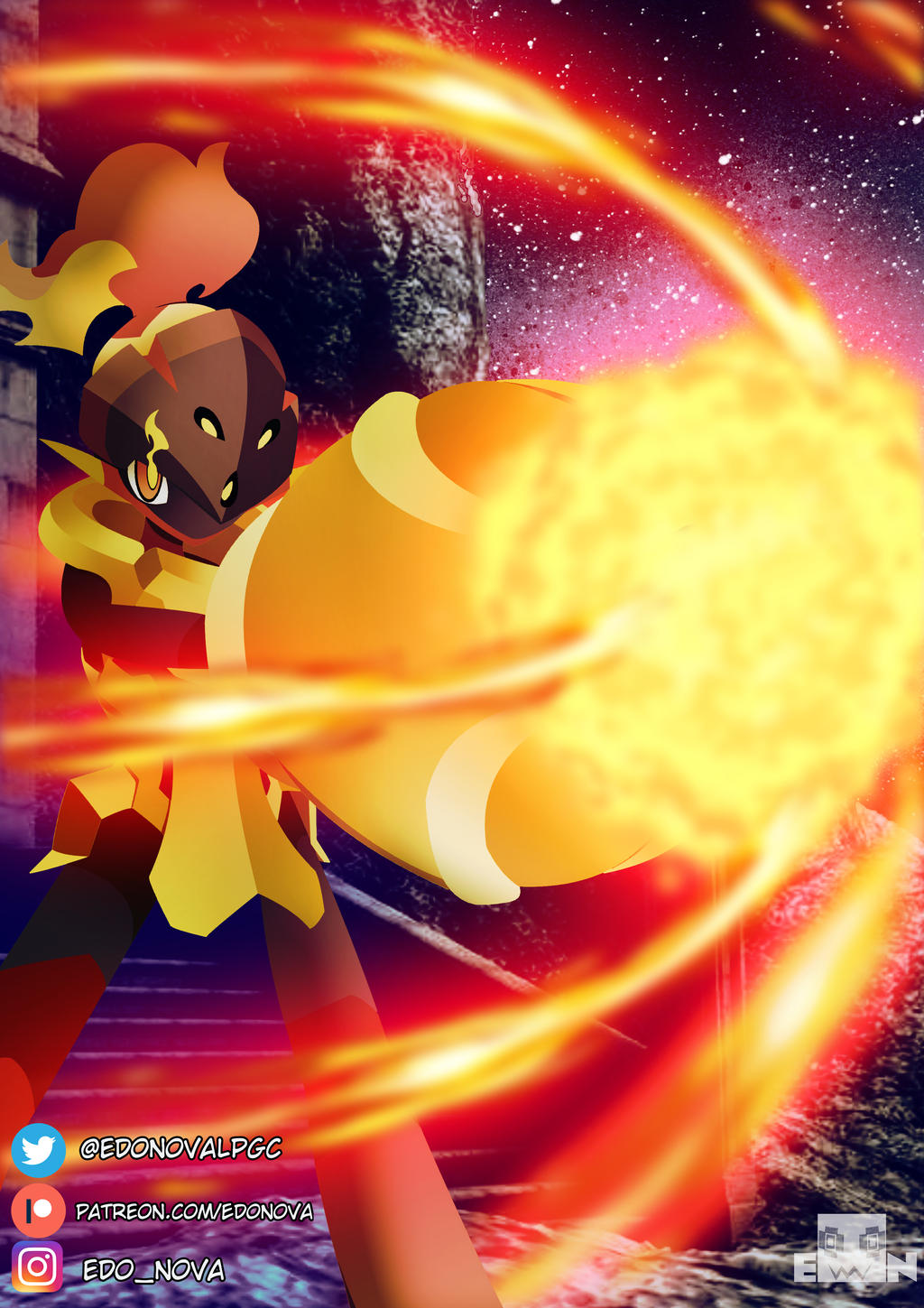 Armored Rouge Armarouge - The Fire Armor by EdoNovaIllustrator on DeviantArt