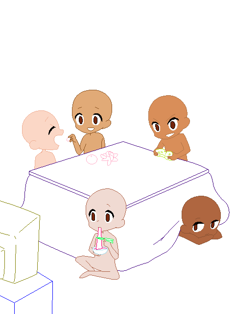pic 3 Chibi Friends Base images of base anime chibi friends