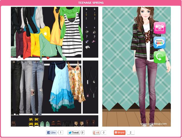 Teenage spring Dressup