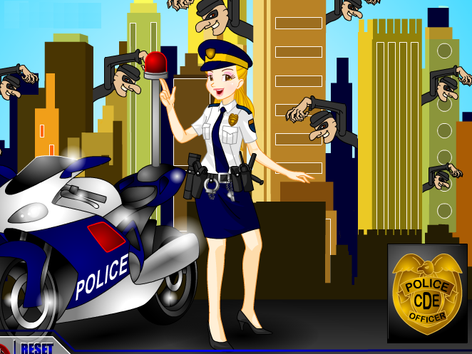 Police Woman Dressup Game