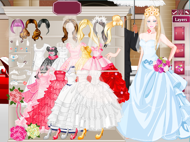 Wedding barbie online dress up games