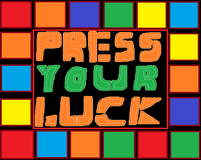 Cartoon Press Your Luck Board