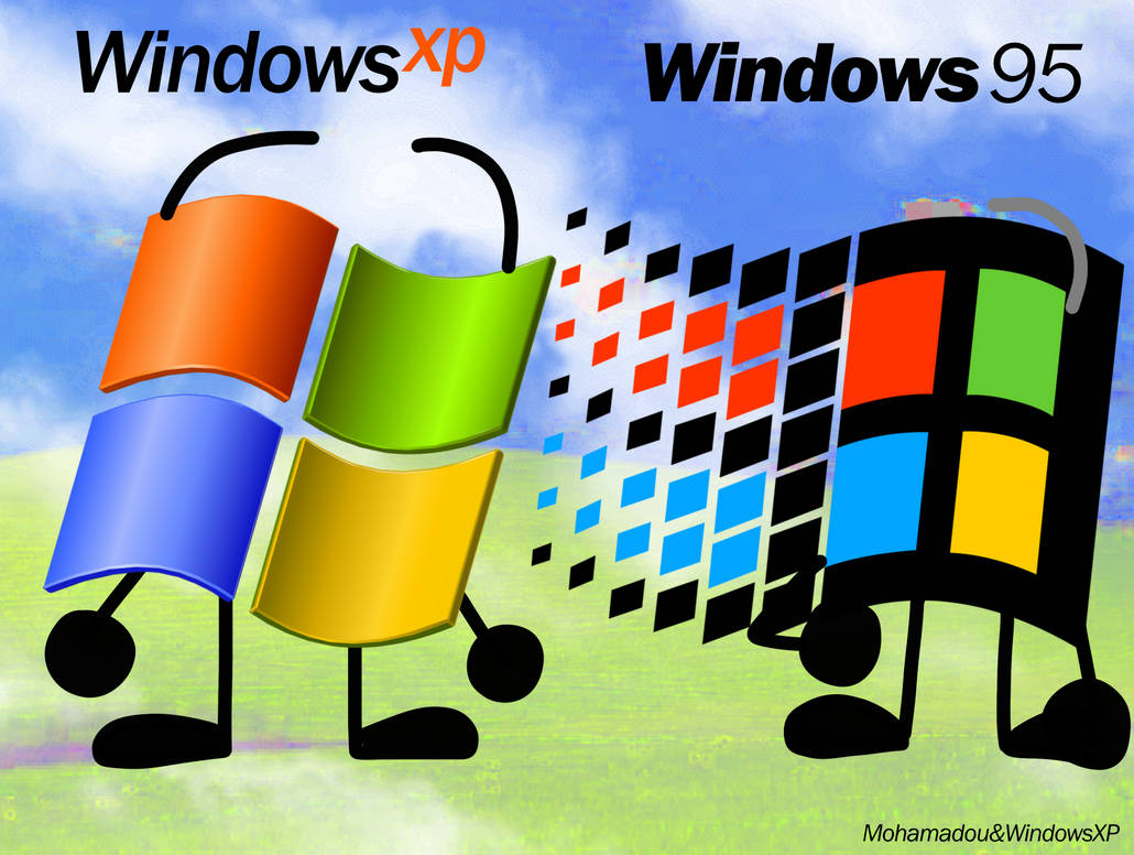 Xp 95 Sticker Windows XP and Windows 95 by Mohamadou-WinXP on DeviantArt