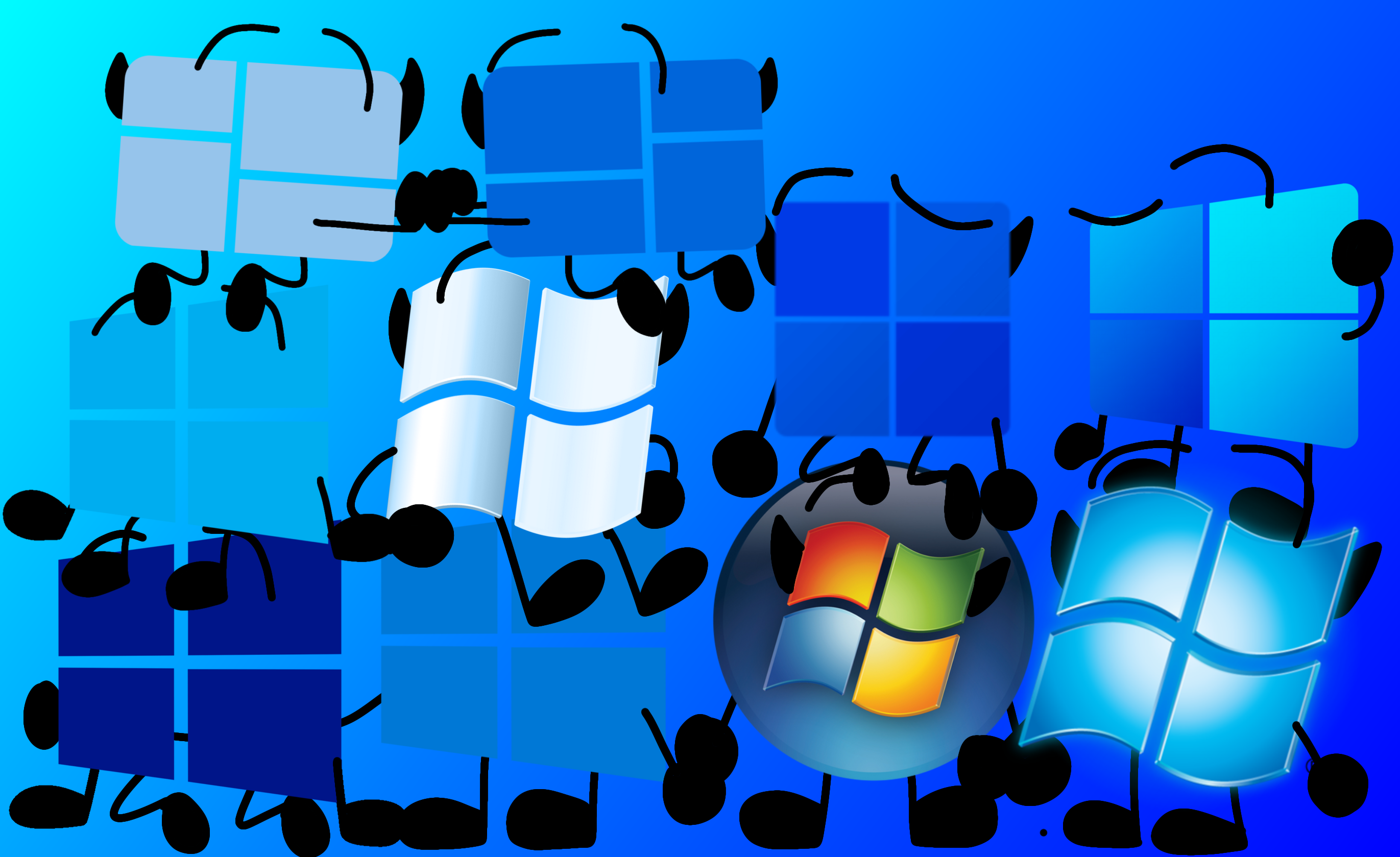 Windows Deviantart Computer The Blue Windows by Mohamadou-WinXP on DeviantArt