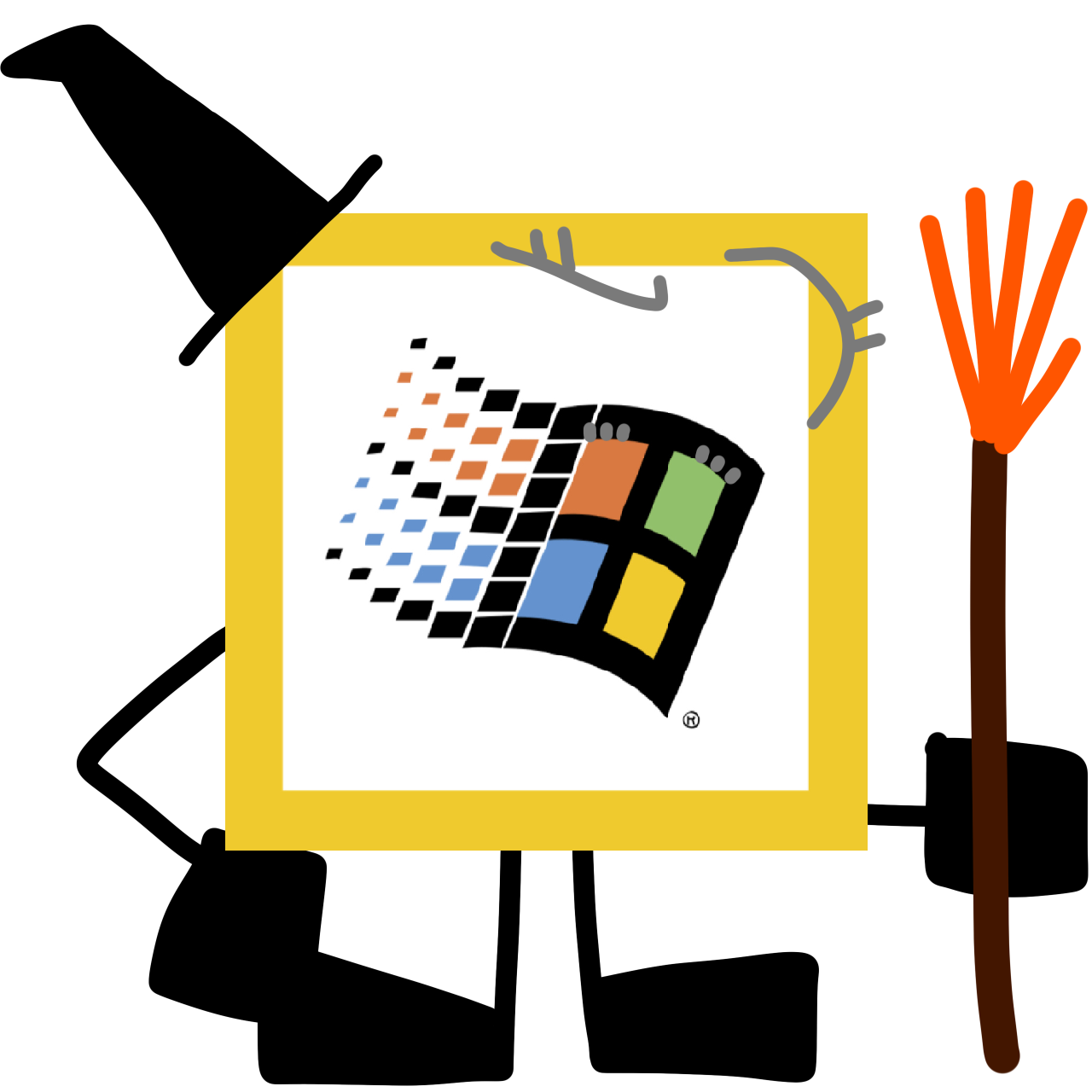 Windows Powered as the Witch by Mohamadou-WinXP on DeviantArt