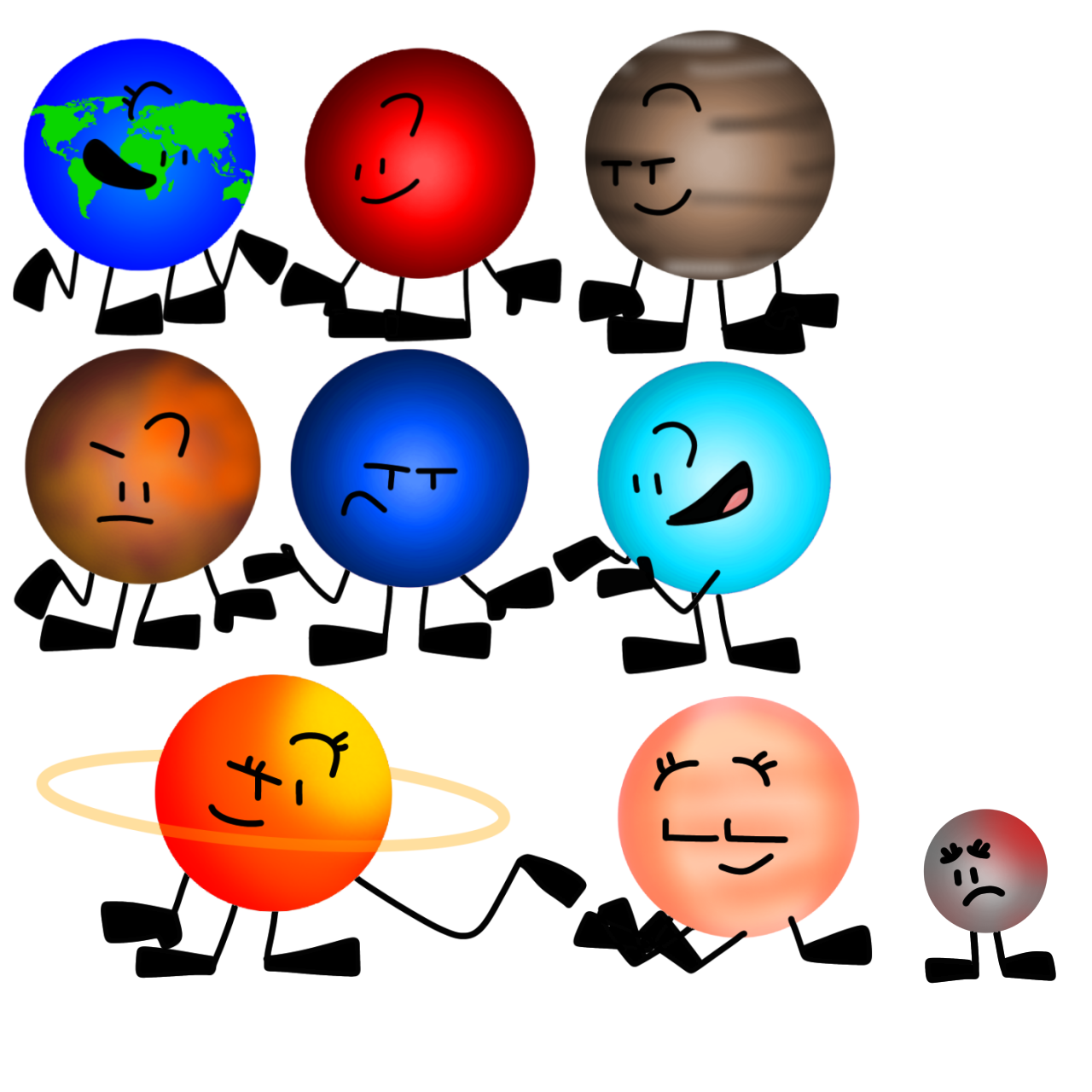 Planets of the solar system by Mohamadou-WinXP on DeviantArt