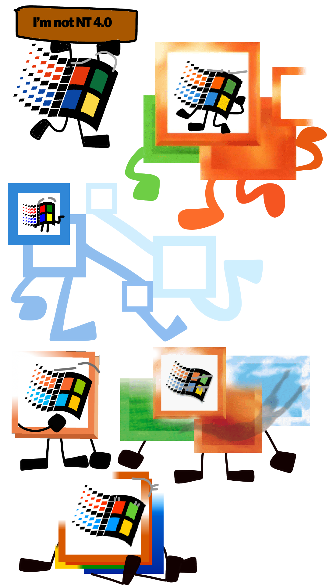 Windows 2000 Deviantart The Windows 2000 Family by Mohamadou-WinXP on DeviantArt