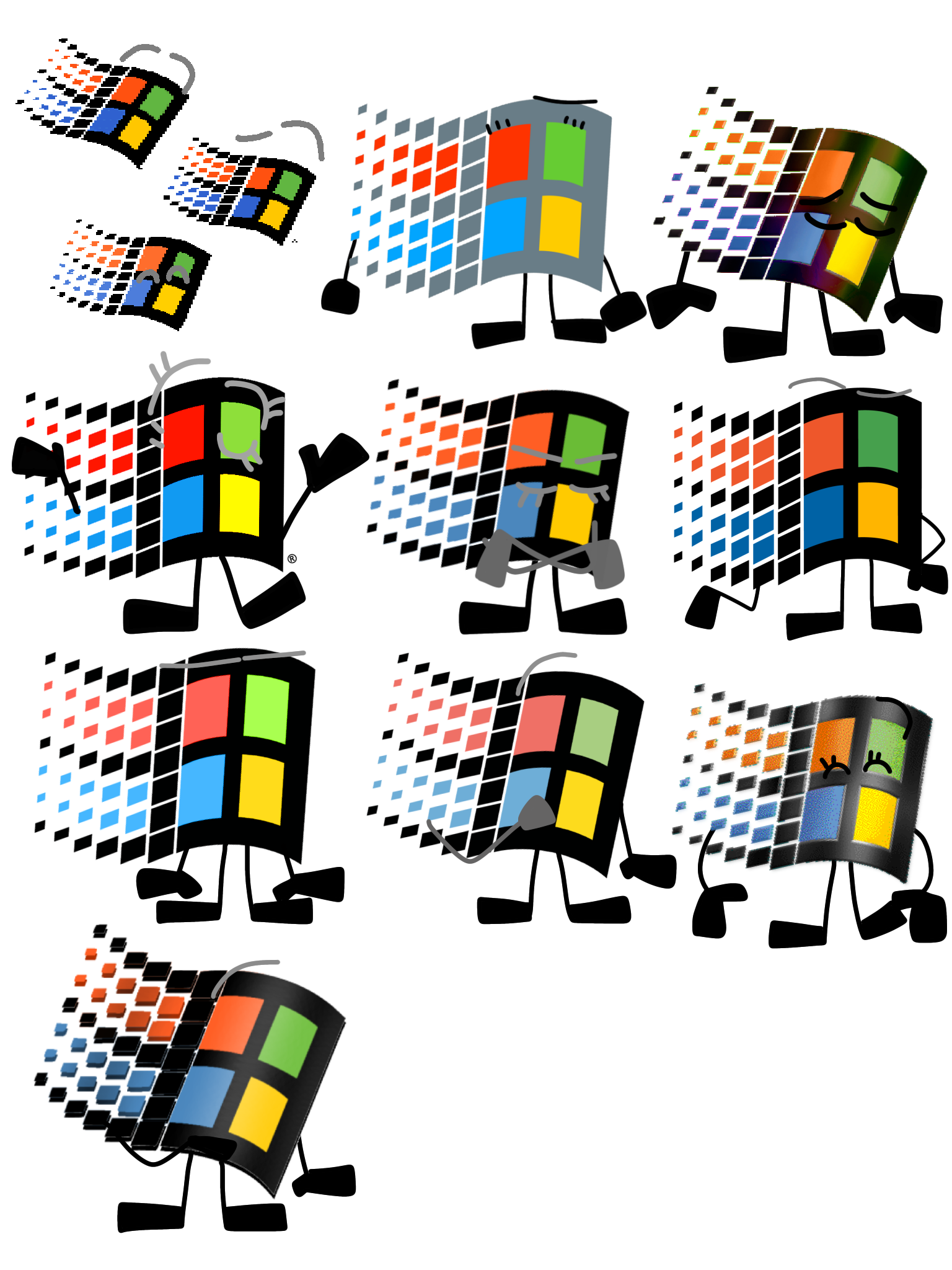 Windows 98 Family by Mohamadou-WinXP on DeviantArt