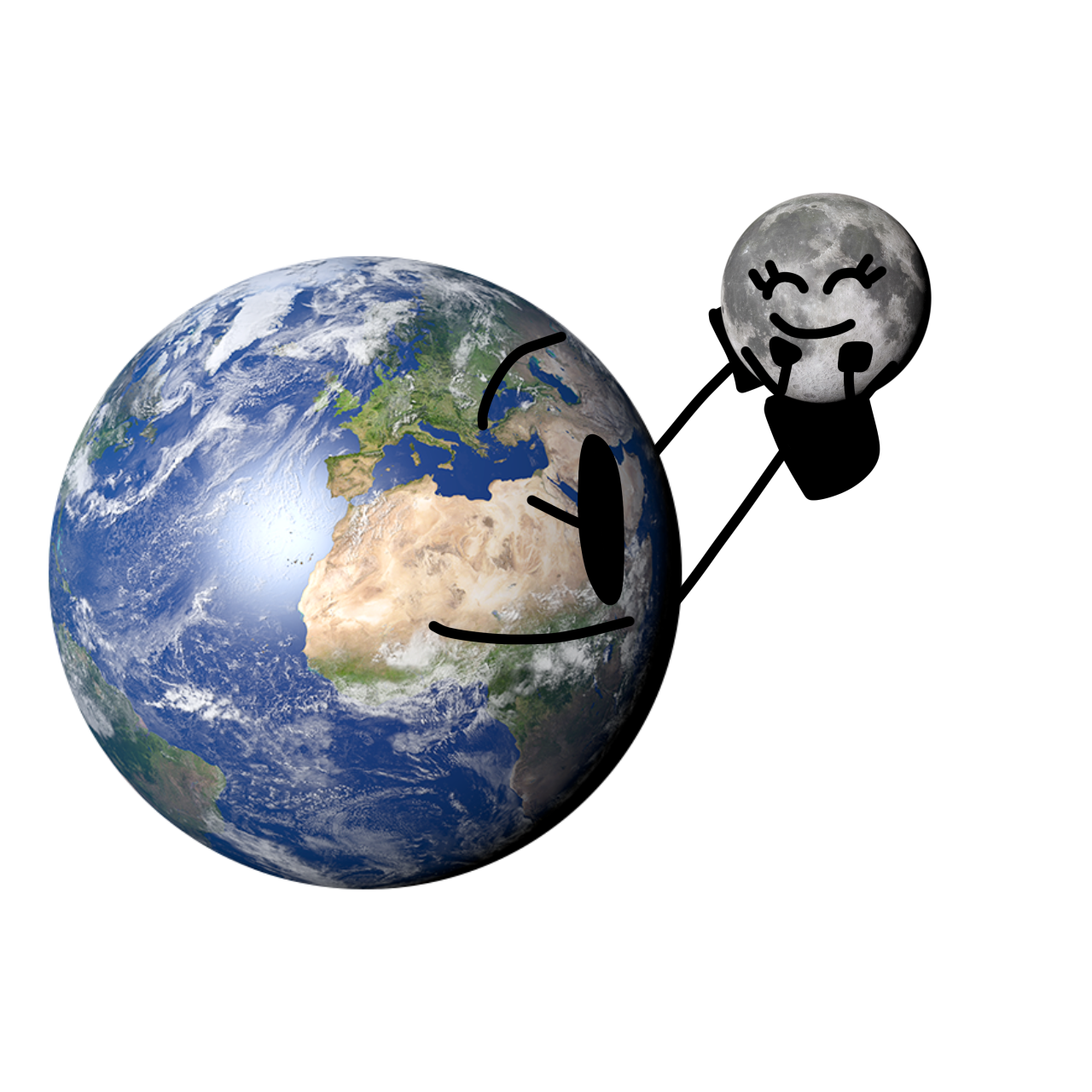 Moon Map Deviantart Earth and Moon by Mohamadou-WinXP on DeviantArt