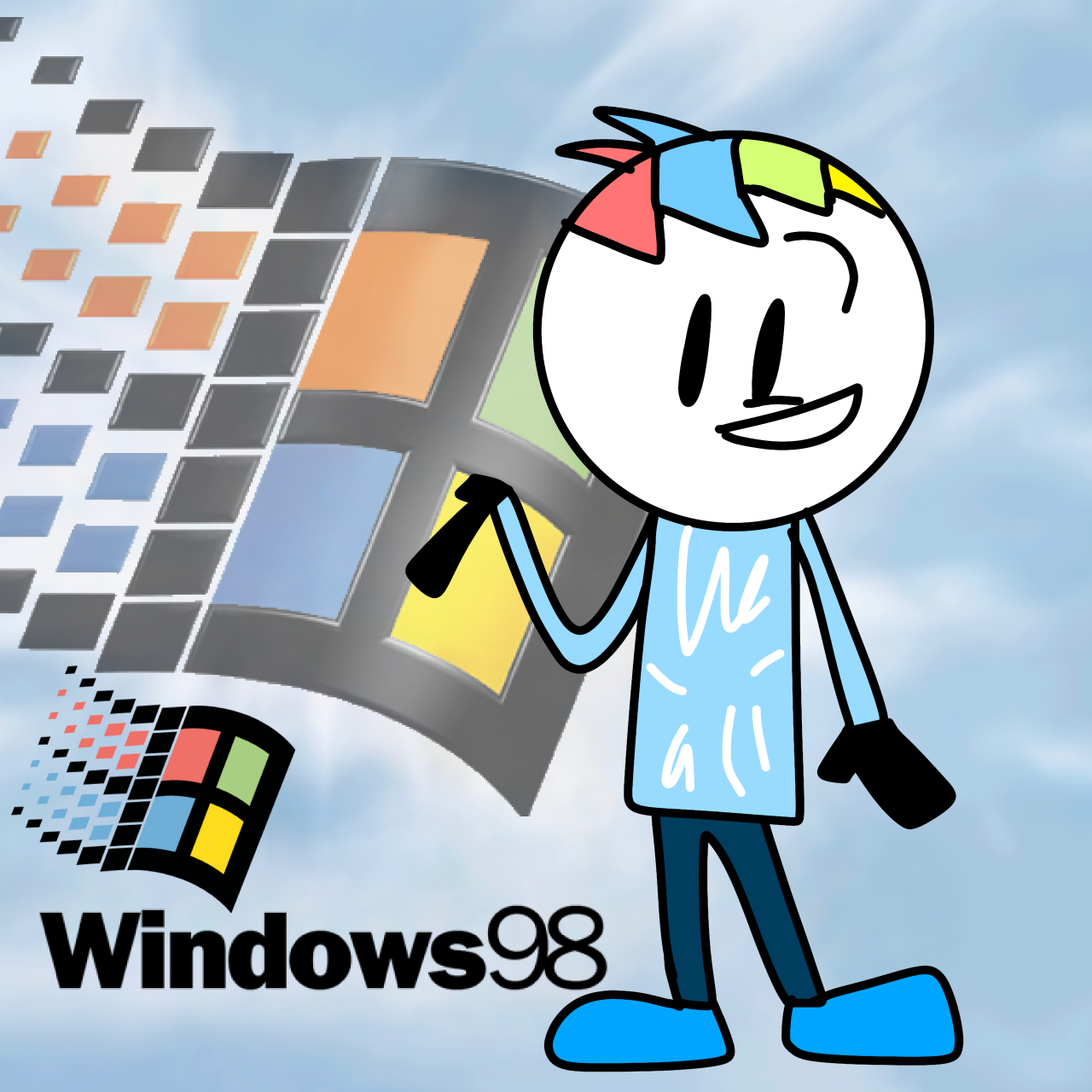 Windows 98 as a Human by Mohamadou-WinXP on DeviantArt