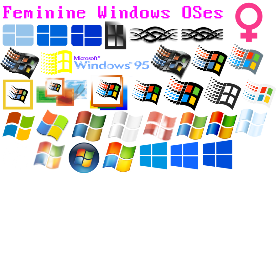 Feminine Windows OSes by Mohamadou-WinXP on DeviantArt