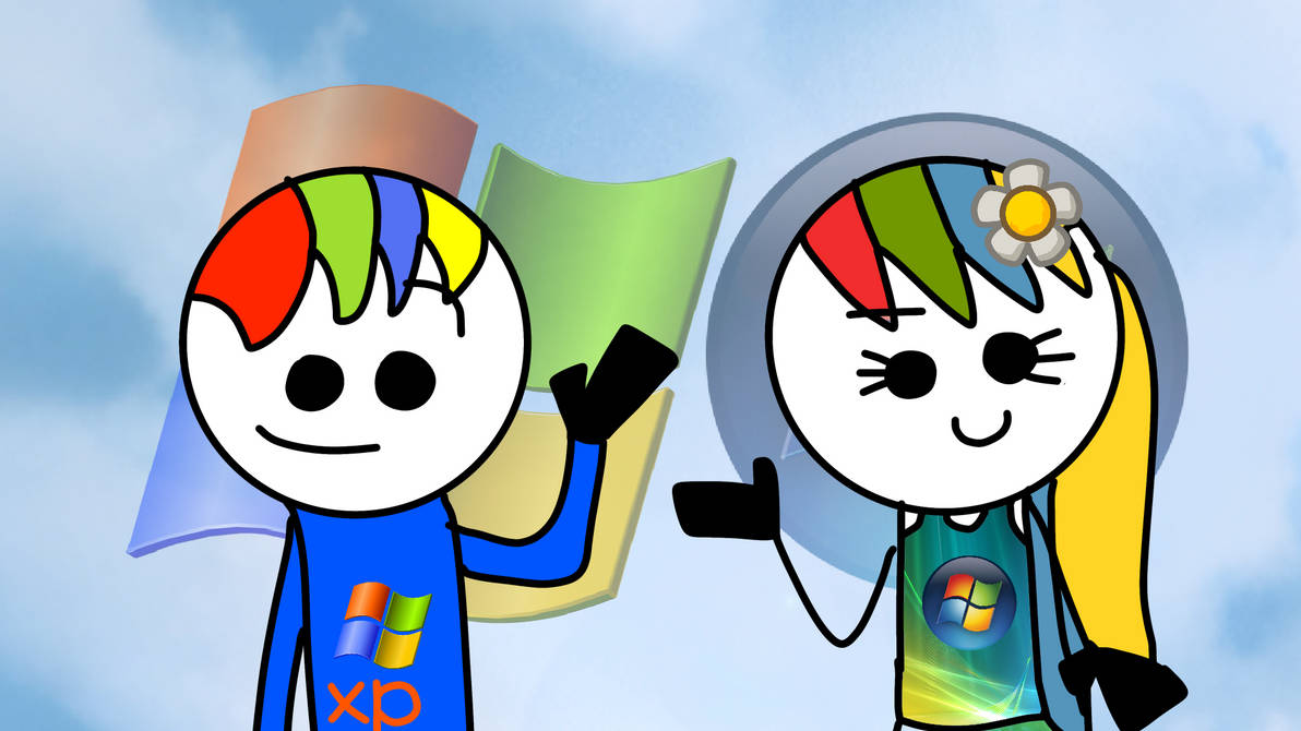 XP and Vista as Humans by Mohamadou-WinXP on DeviantArt