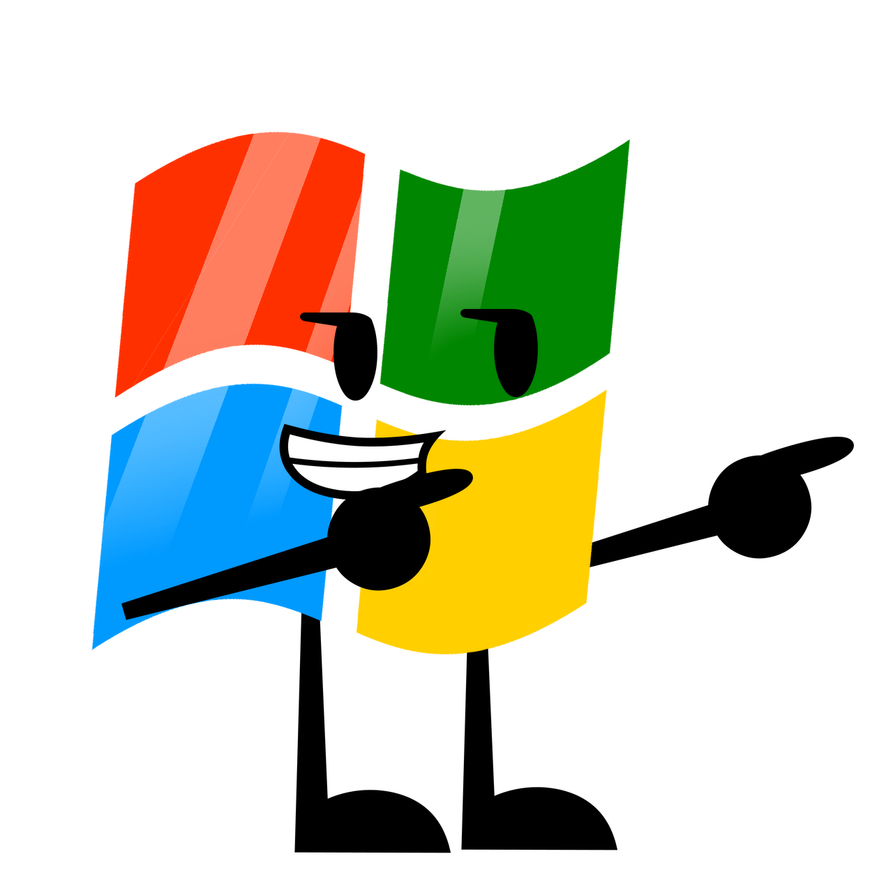 Bfdi Server Windows XP Ultimate (BFDI) Pose 2 by Mohamadou-WinXP on DeviantArt