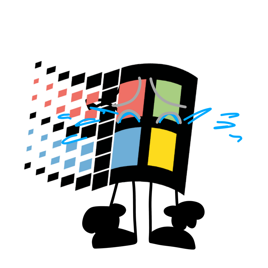 Windows 98 Crying Loudly (PNG) by Mohamadou-WinXP on DeviantArt
