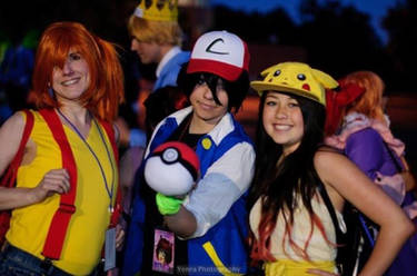 Pokemon: Misty, Ash, and Pikachu