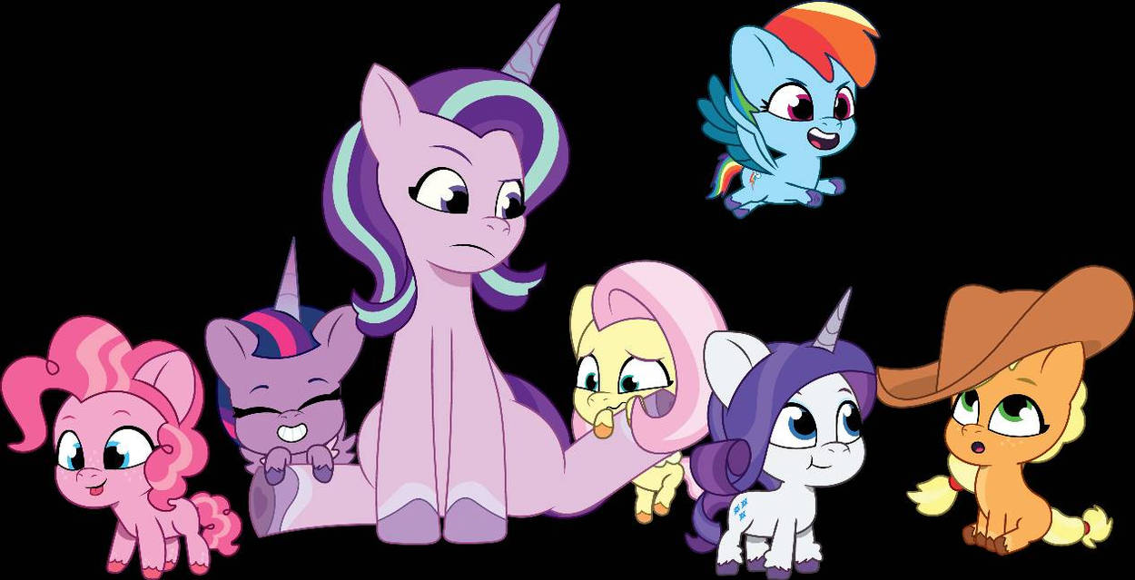 Starlight and Baby Mane 6 by Prixy05 by briansmithcool on DeviantArt