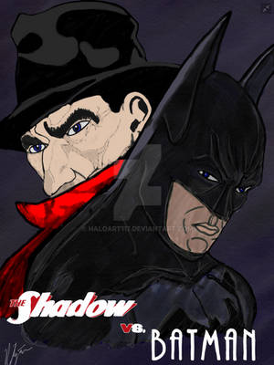 The Shadow vs Batman by HaloArt117