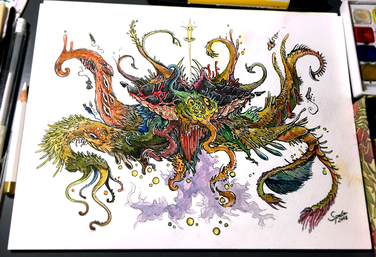 12/02/2018 - Azathoth, the Demon Sultan by hubertspala on DeviantArt
