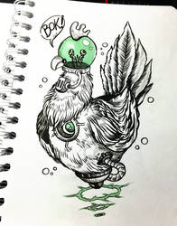 INKTOBER'18 - #5 - Chicken