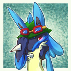 Lucario with Teemo Hat - Commission