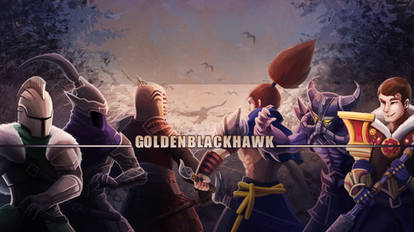 Twitch Banner for GoldenBlackHawk