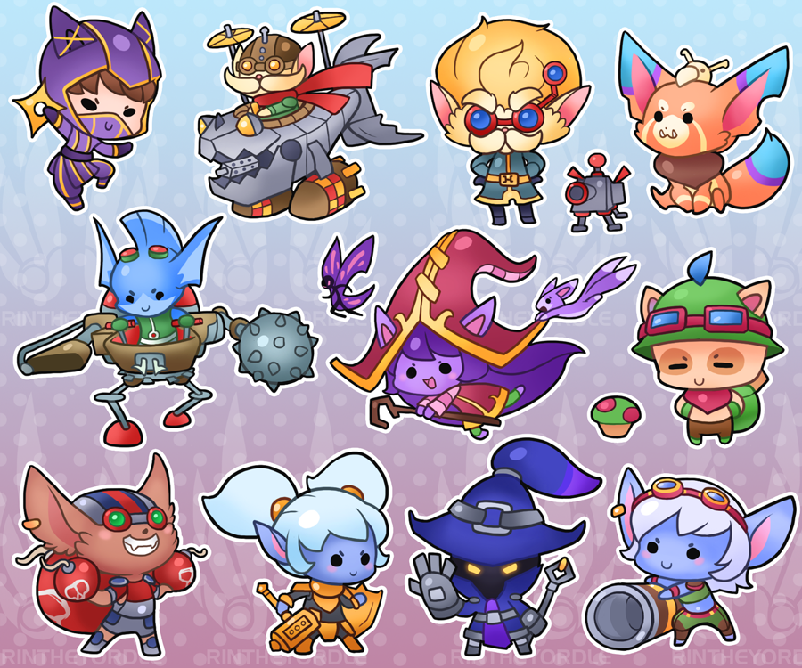 Yordle Sticker Page!