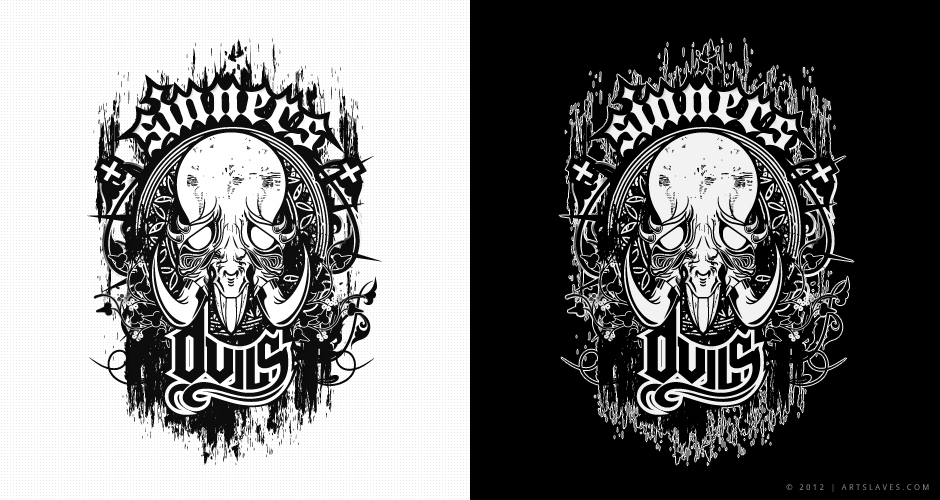 dVils Sinners Tee Illustration