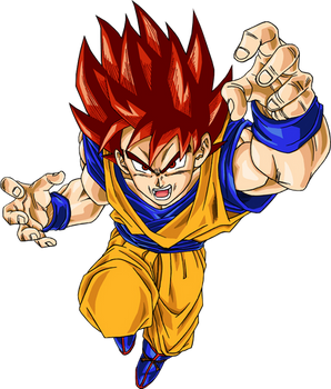 Super Saiyan God  Goku Render