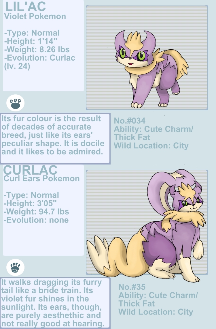 Lil'ac and Curlac fakemon