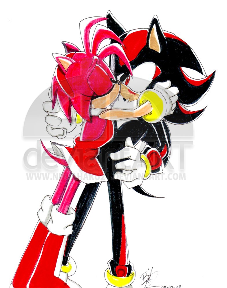 pics Shadow Sonic And Amy Kiss shadow and amy kiss by ninjahaku21 on