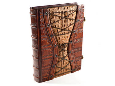 Large Leather Corset Journal (11 x 8 inches)