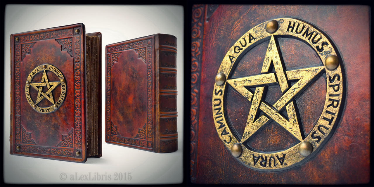 Large Leather bound Book of Shadows...