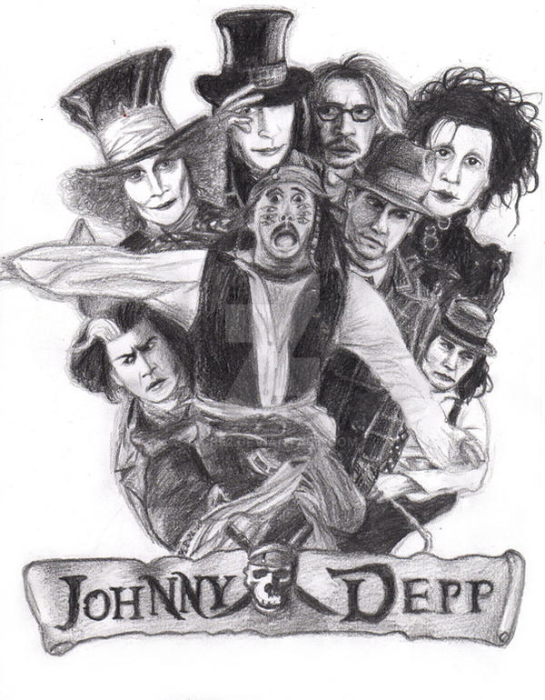 Johnny Depp collage