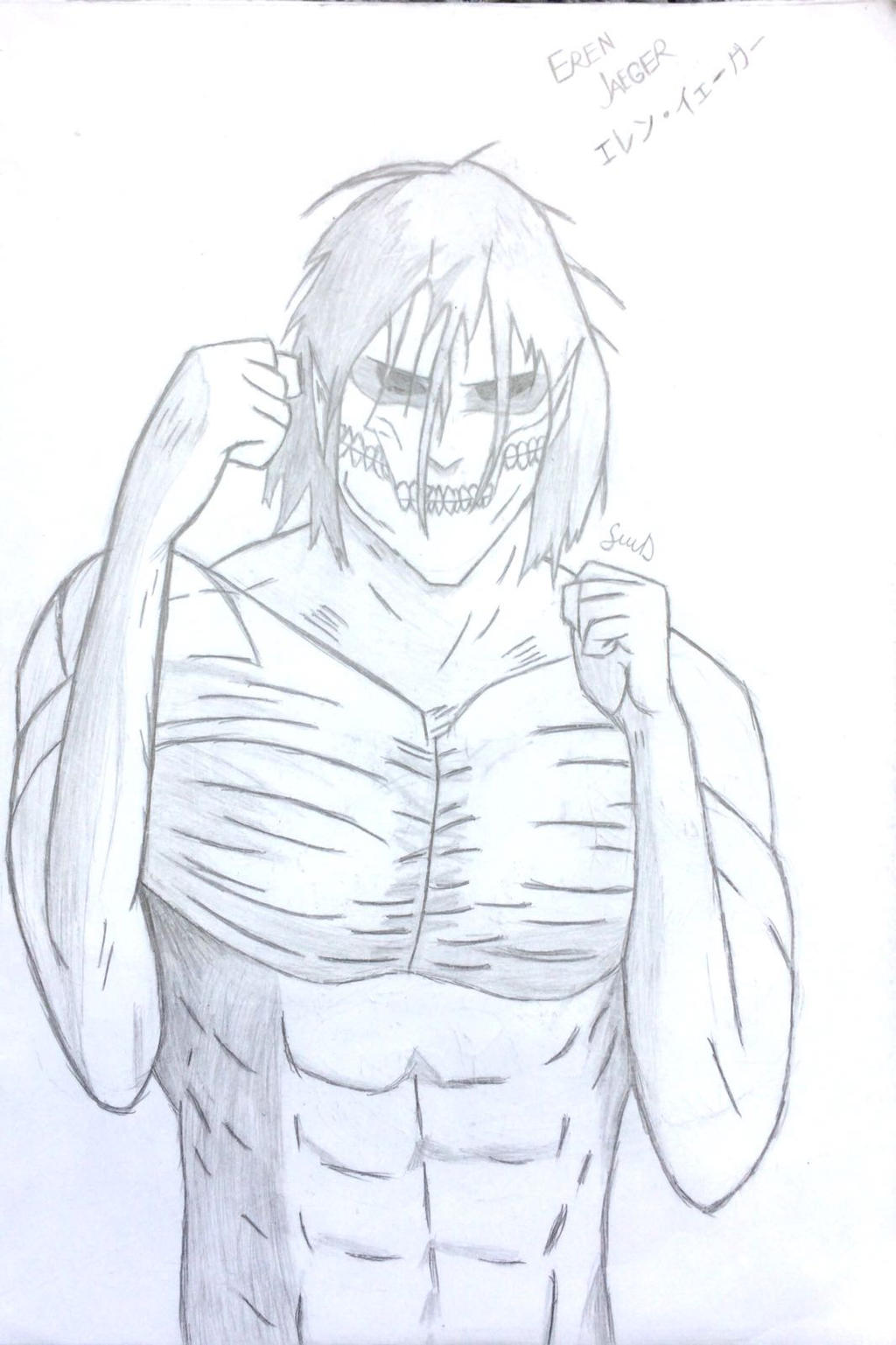 Eren Jaeger Titan Form Attack On Titan By Sword098 On Deviantart Eren Jaeger Titan Form Attack On Titan By Sword098 On Deviantart